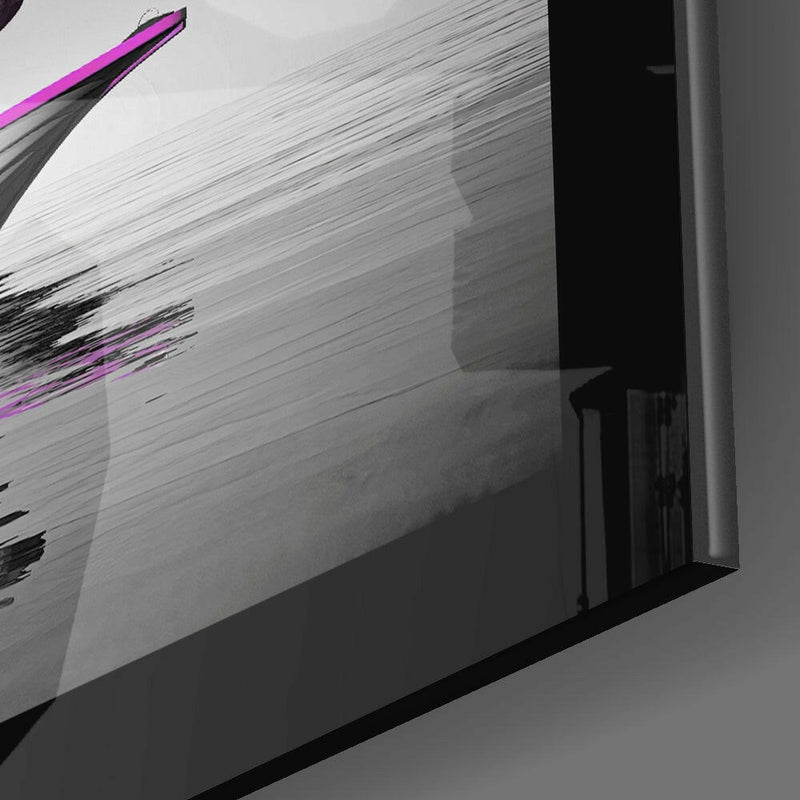 Hippo Glass Wall Art