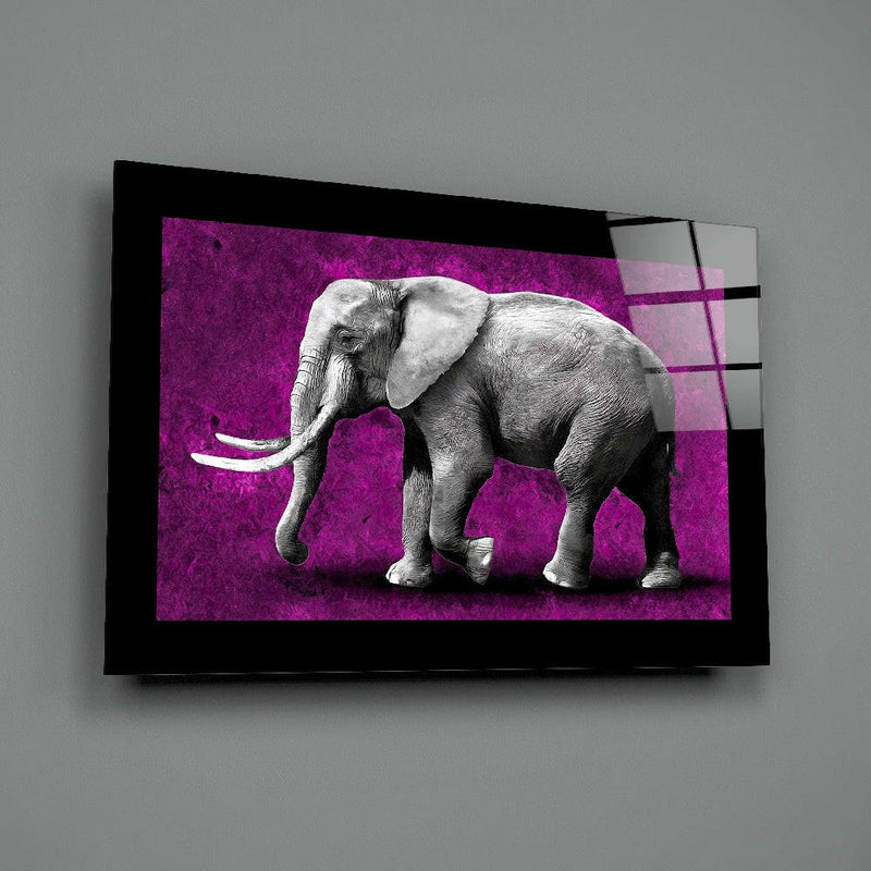 Elephant Glass Wall Art