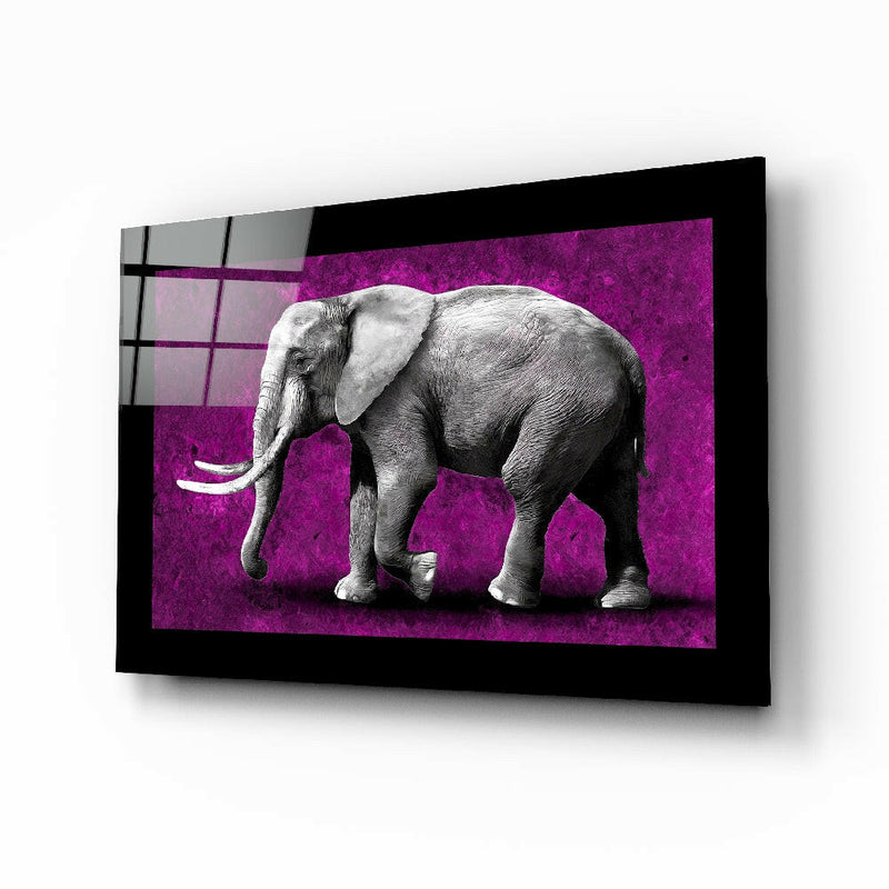 Elephant Glass Wall Art