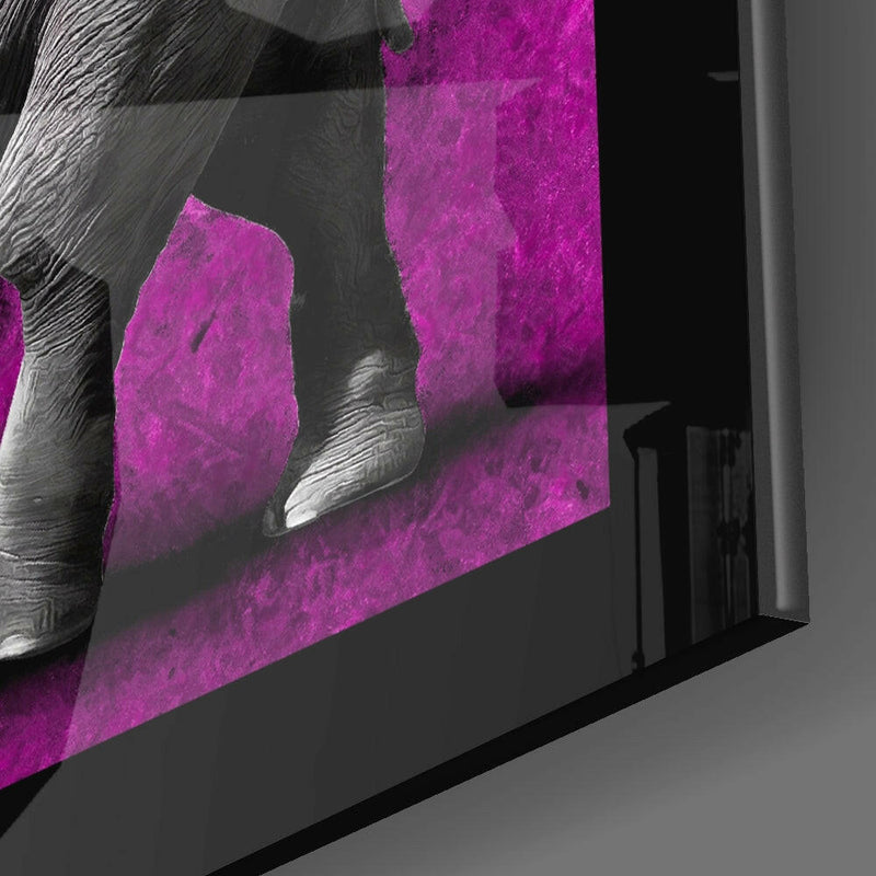 Elephant Glass Wall Art