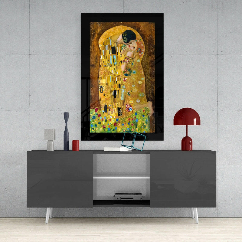 Gustav Klimt ''The Kiss'' Glass Art