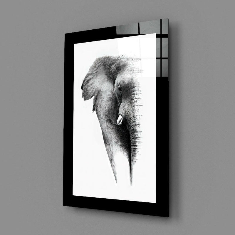 Elephant Glass Wall Art