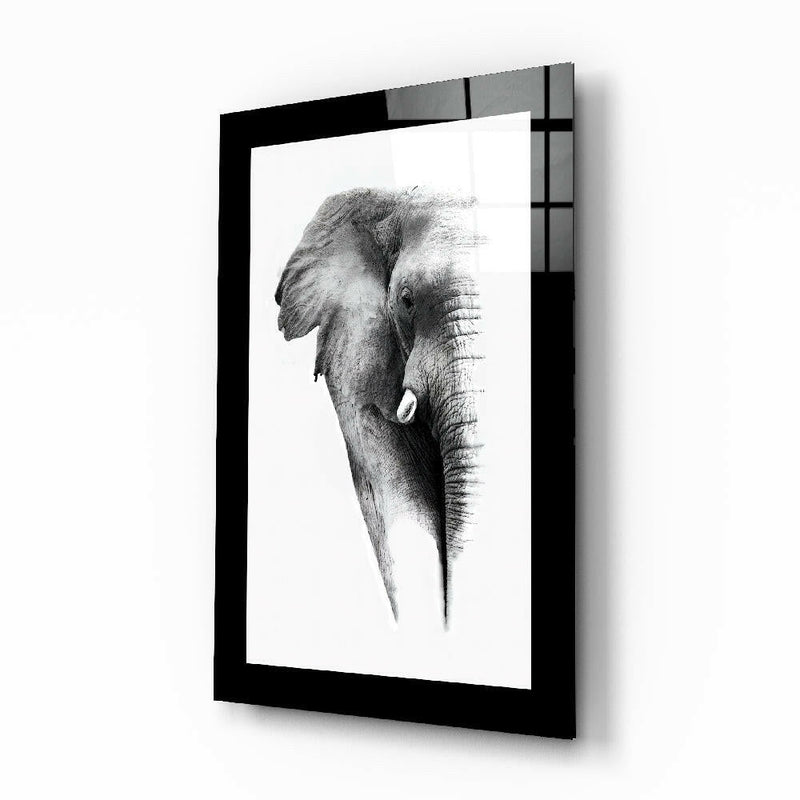 Elephant Glass Wall Art
