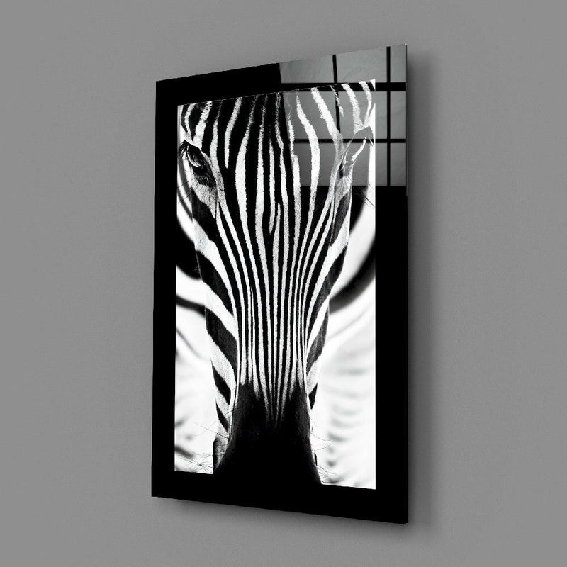 Zebra Glass Wall Art