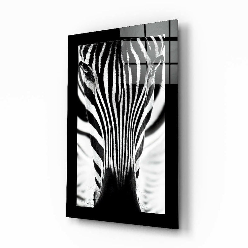 Zebra Glass Wall Art