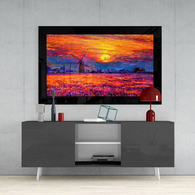 Mill Glass Wall Art in the Field