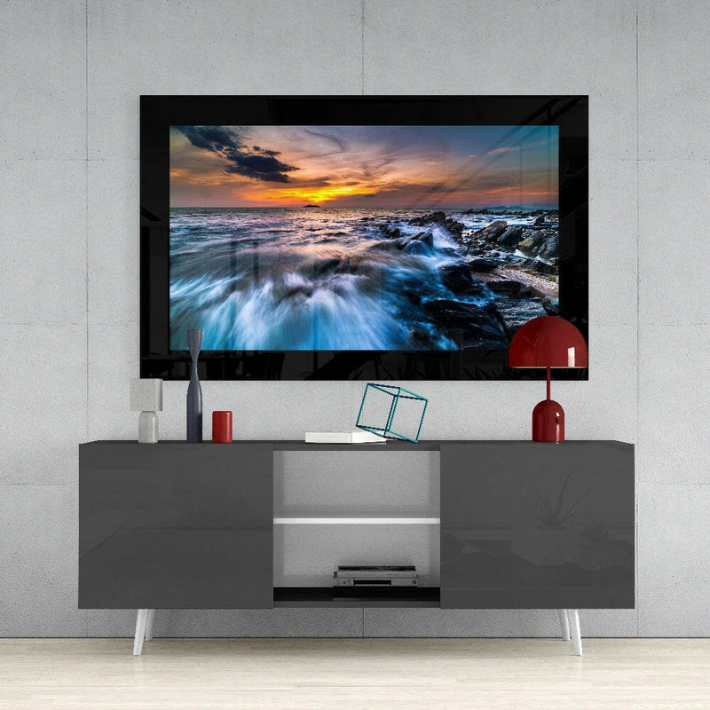 Combatant Sea Glass Wall Art