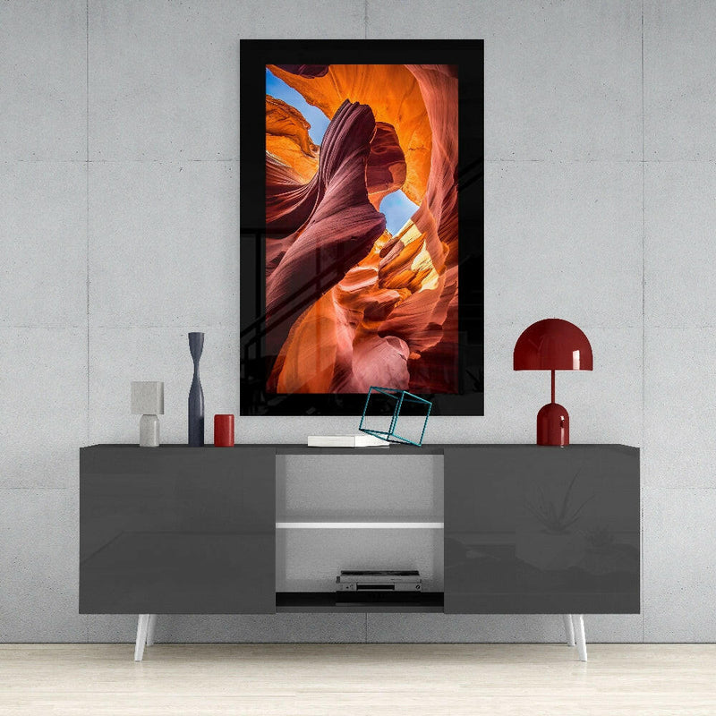 Grand Canyon Rift Glass Wall Art