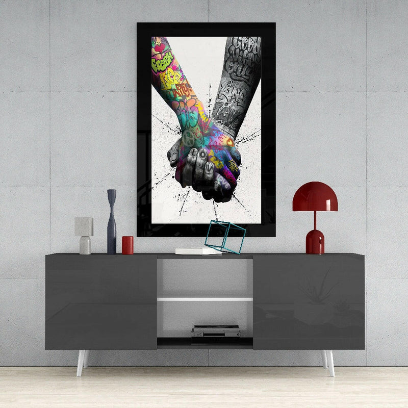 Meeting Glass Wall Art