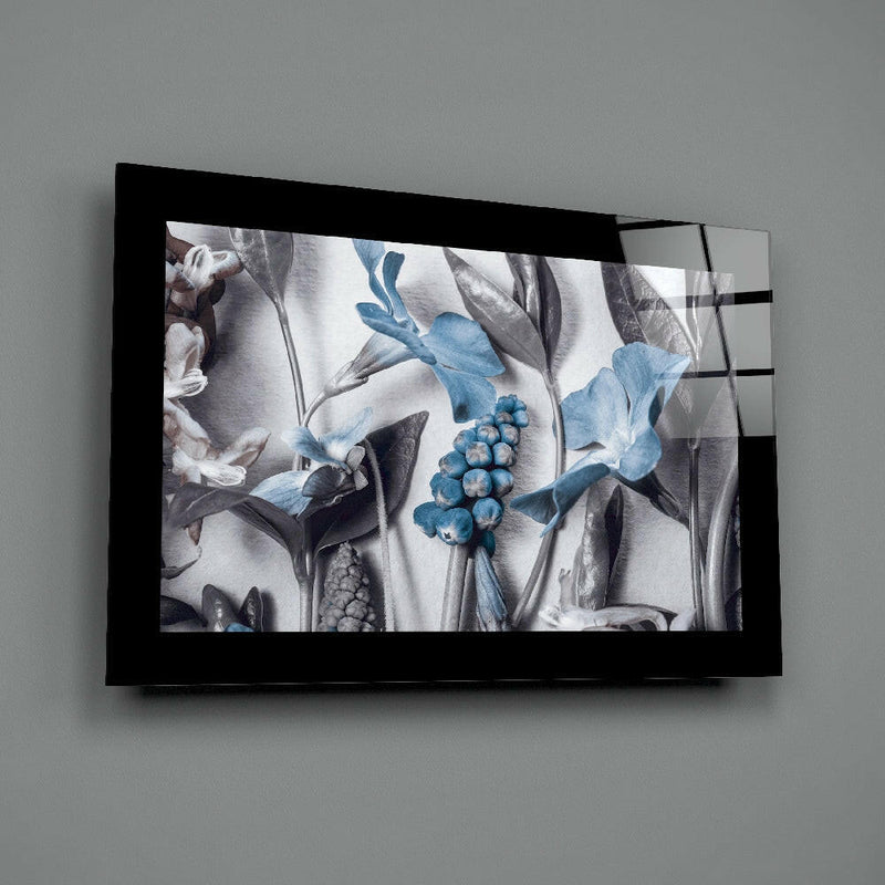 Flower Arrangement Glass Wall Art