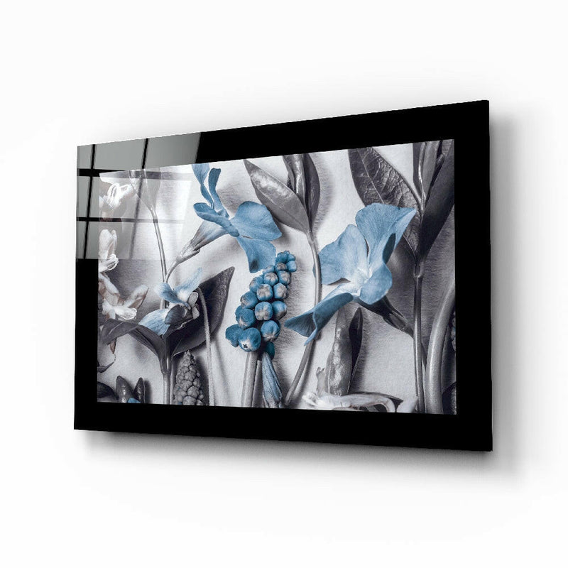 Flower Arrangement Glass Wall Art