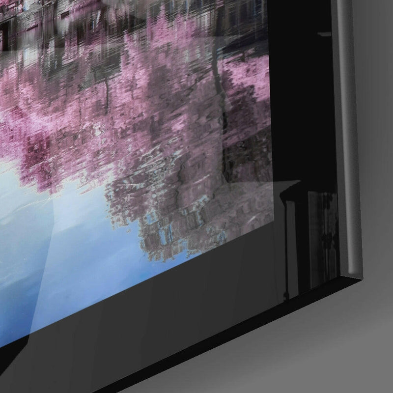 Sakura Trees Glass Wall Art