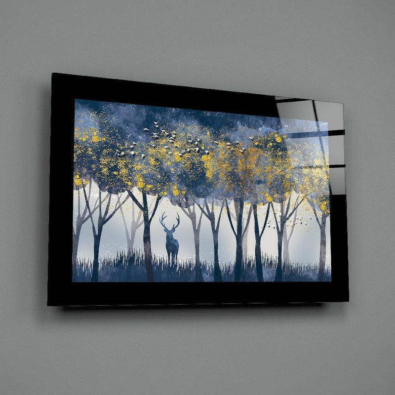 Silent Forest Glass Wall Art