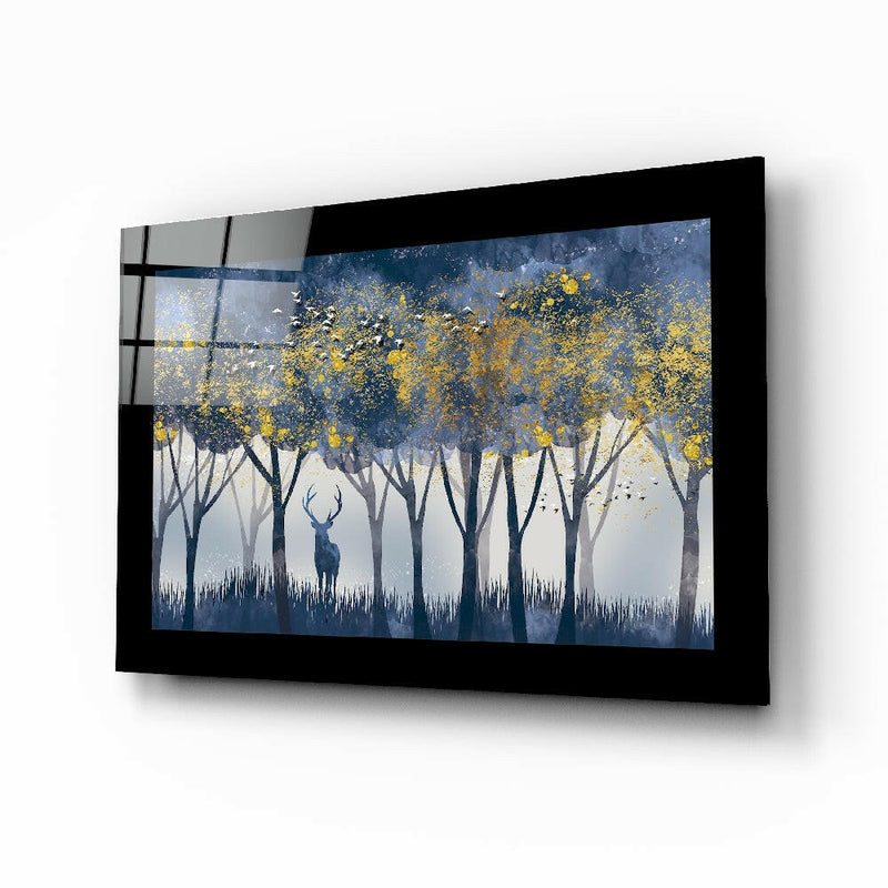 Silent Forest Glass Wall Art
