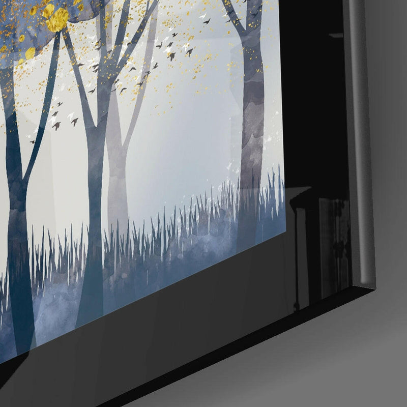 Silent Forest Glass Wall Art