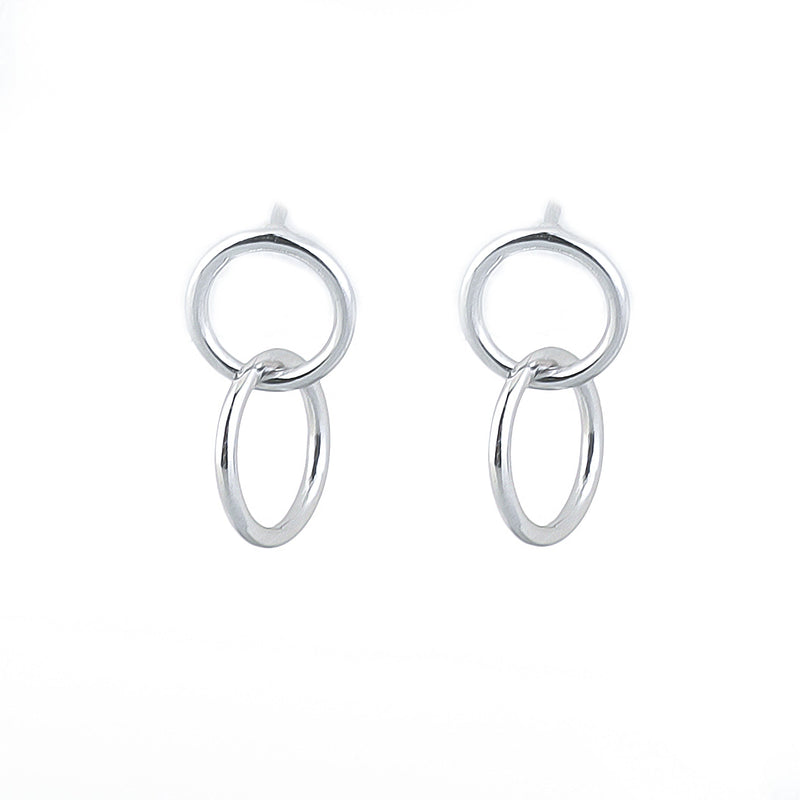 Sterling Silver Hoop Link Earring