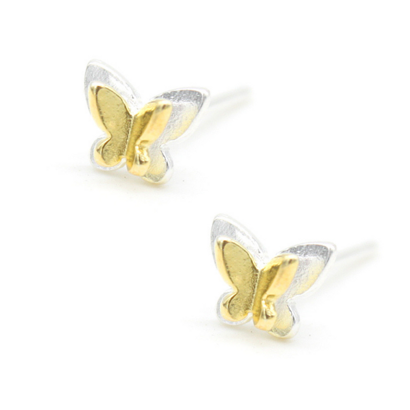 Sterling Silver Butterfly Earring Stud