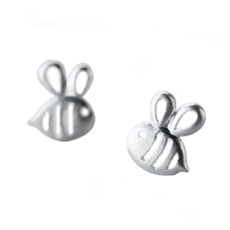 Sterling Silver Bee Stud Earring