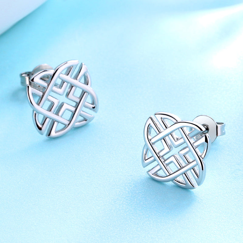 Sterling Silver Celtic Stud Earrings