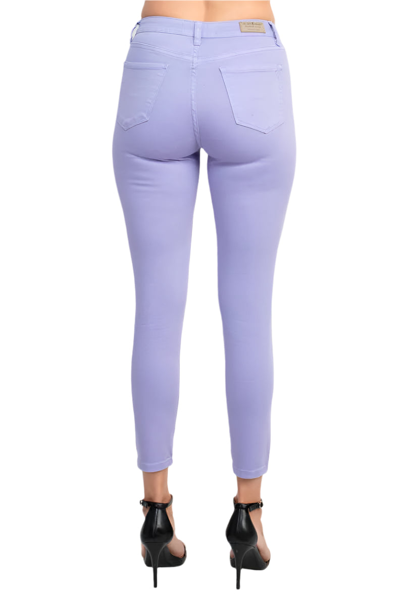 Velvet Heart Mid Waist Skinny Jean Stretch Button & Zipper Fly Closure with Pockets