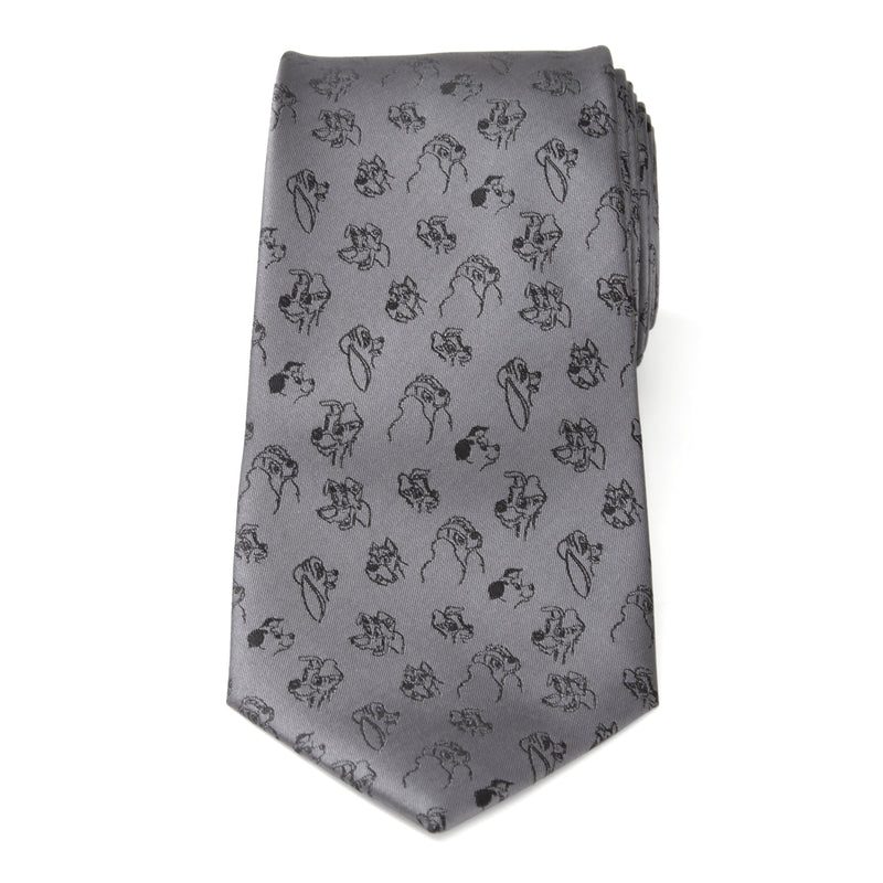 Disney Dogs Gray Men's Tie