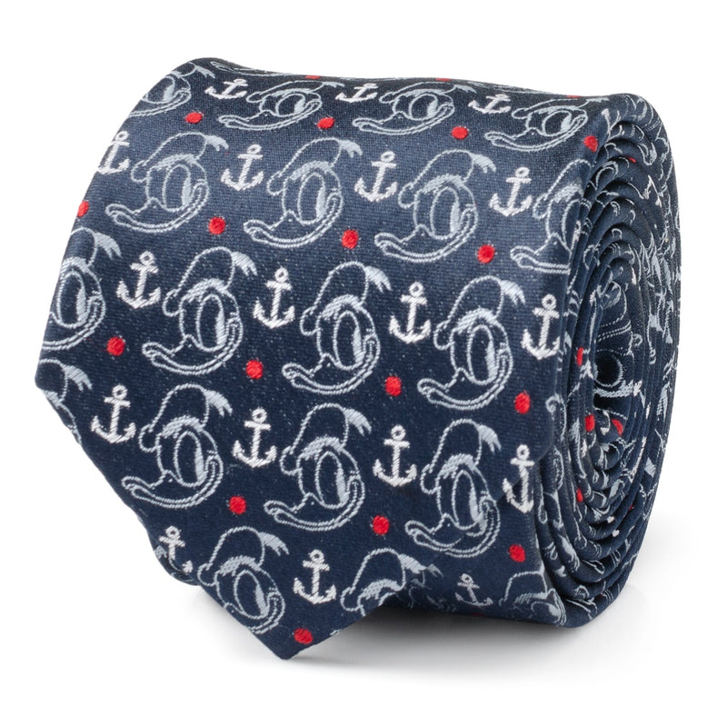 Disney Donald Duck Anchor Navy Blue Men's Tie