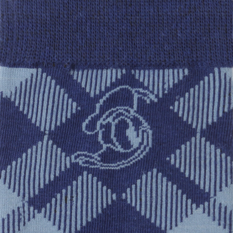 Disney Donald Duck Plaid Socks and Mickey Mouse Blue Lapel Pin Gift Set