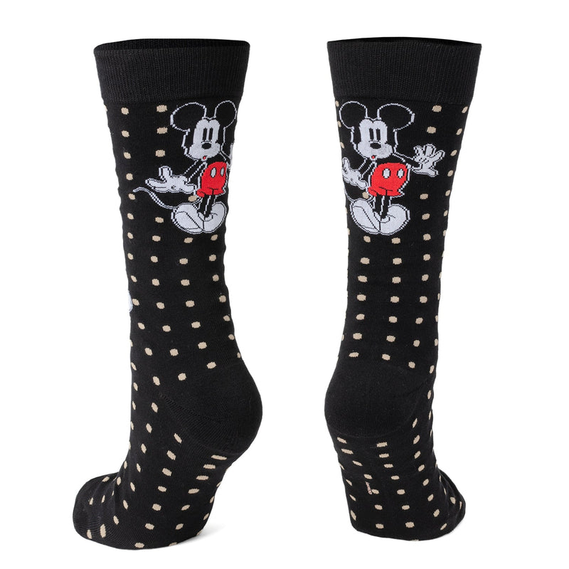 Disney Mickey Mouse Dot Socks and Blue Lapel Pin Gift Set