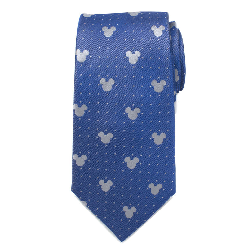 Disney Mickey Mouse Blue Pin Dot Men's Tie