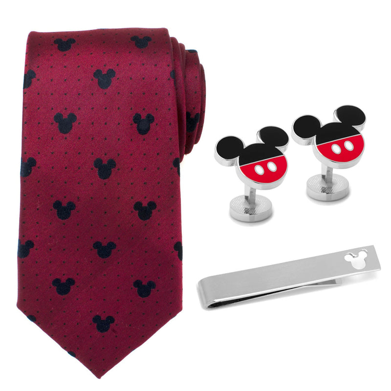 Disney Mickey Mouse Red Dot Necktie Gift Set