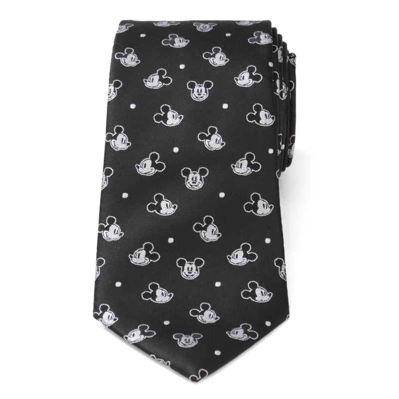 Disney Mickey Mouse Black Dot Men's Tie