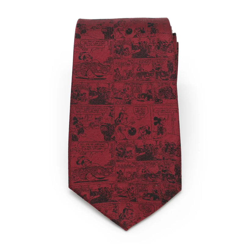 Disney Mickey Mouse Comic Red Men's Tie