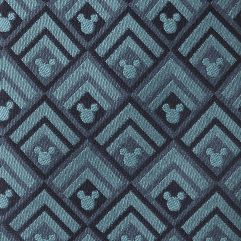 Disney Mickey Mouse Diamond Teal Men's Tie