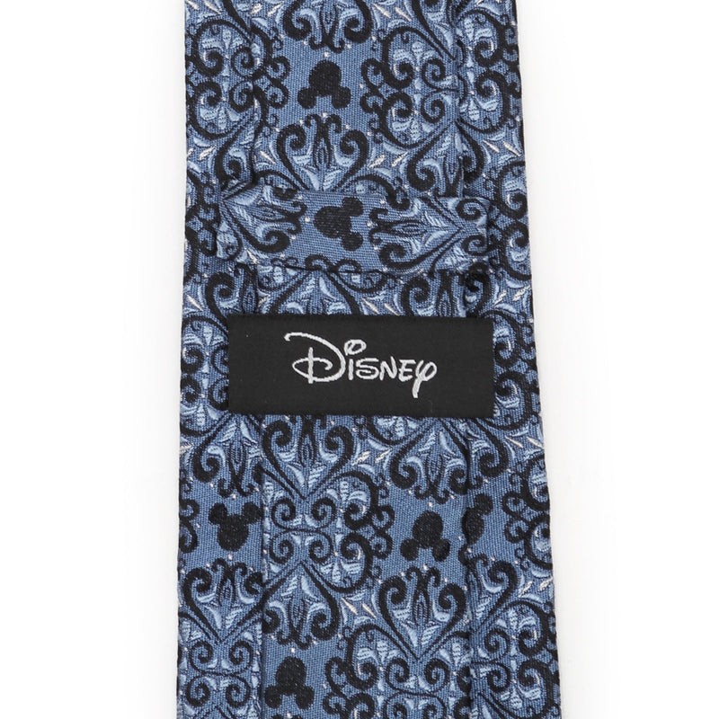 Disney Mickey Mouse Damask Tile Blue Men's Tie