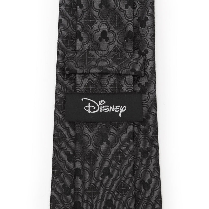 Disney Mickey Mouse Pattern Black Men's Tie