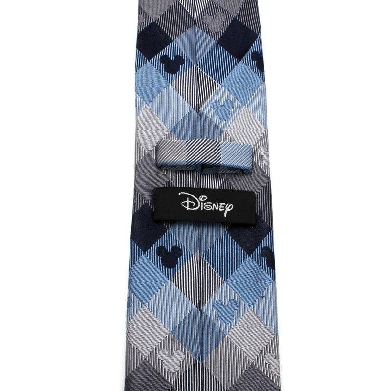 Disney Mickey Mouse Blue Plaid Mens Tie
