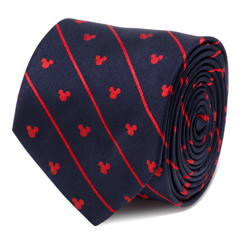 Disney Mickey Mouse Navy Pinstripe Tie