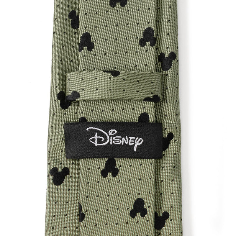 Disney Mickey Mouse Silhouette Dot Green Men's Tie