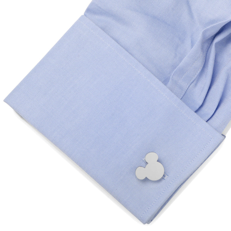 Disney Mickey Mouse Silhouette Stainless Steel Cufflinks