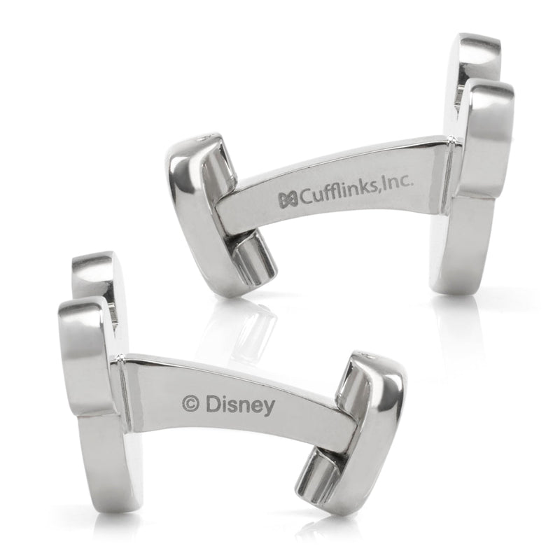 Disney Mickey Mouse Silhouette Basket Weave Cufflinks