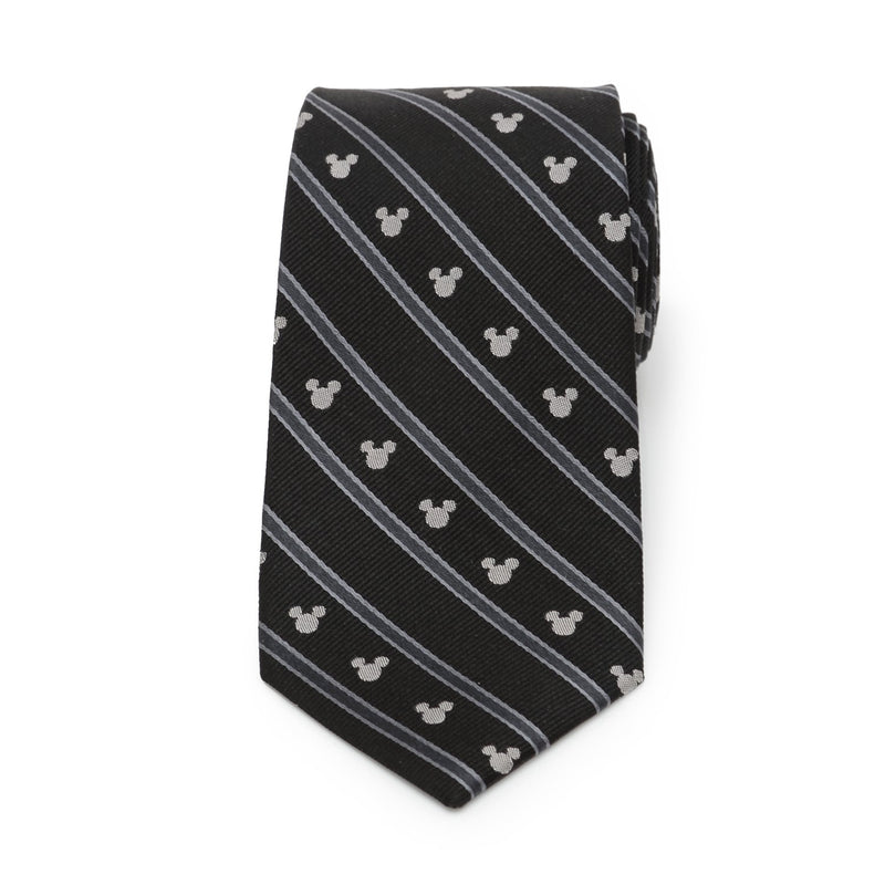 Disney Mickey Mouse Stripe Black Men's Tie