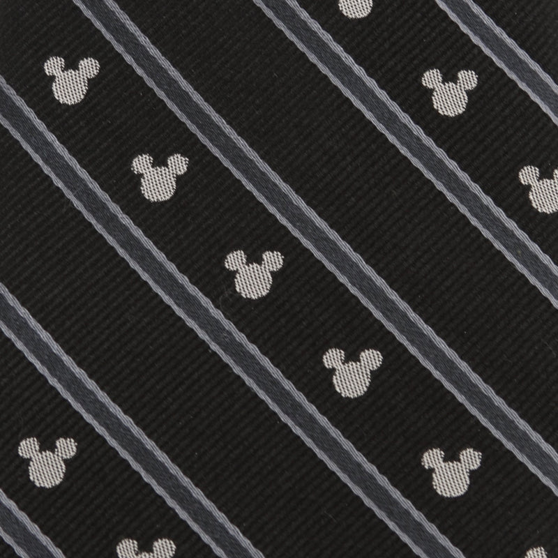Disney Mickey Mouse Stripe Black Men's Tie