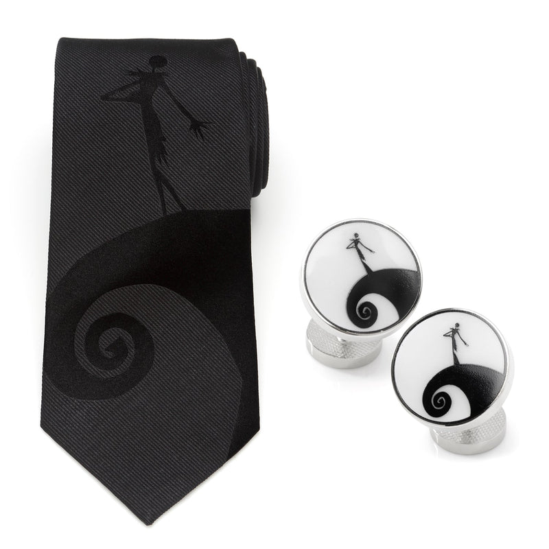 Disney The Nightmare Before Christmas Jack Skellington Necktie and Cufflinks Gift Set