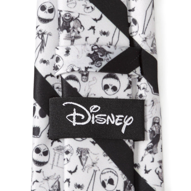 Disney The Nightmare Before Christmas Striped Black Men's Tie