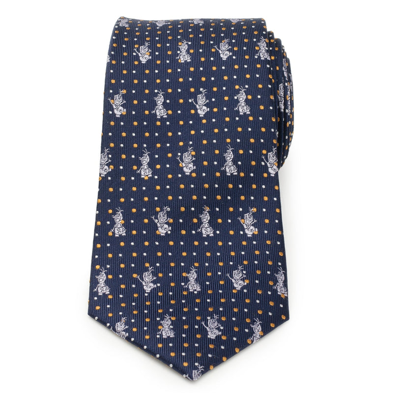 Disney Frozen Olaf Dot Motif Men's Tie