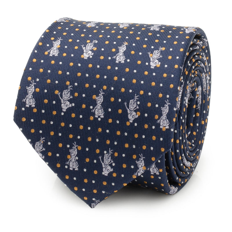 Disney Frozen Olaf Dot Motif Men's Tie