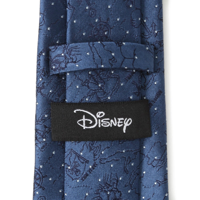 Disney Peter Pan Treasure Map Navy Dot Men's Tie