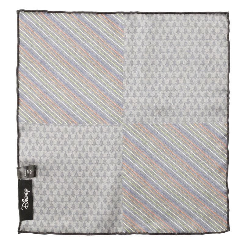 Disney Mickey Mouse Silhouette Rainbow Pocket Square