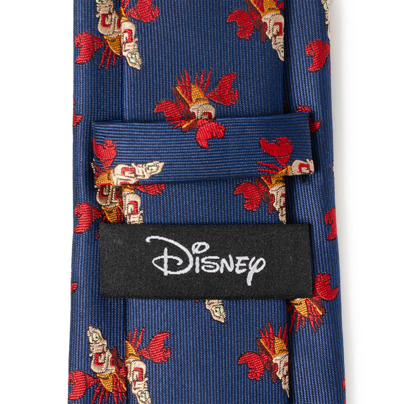 Disney The Little Mermaid Sebastian Hidden Message Blue Men's Tie