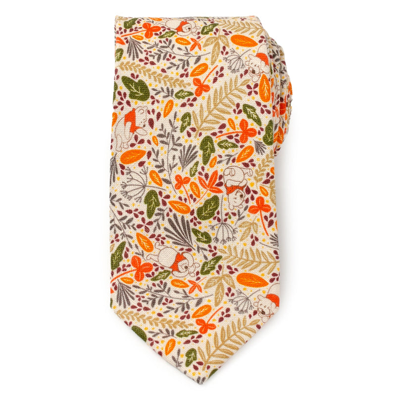 Disney Winnie the Pooh Tan Patterned Men's Tie